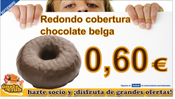 Redondo cobertura de chocolate belga 0,60 €