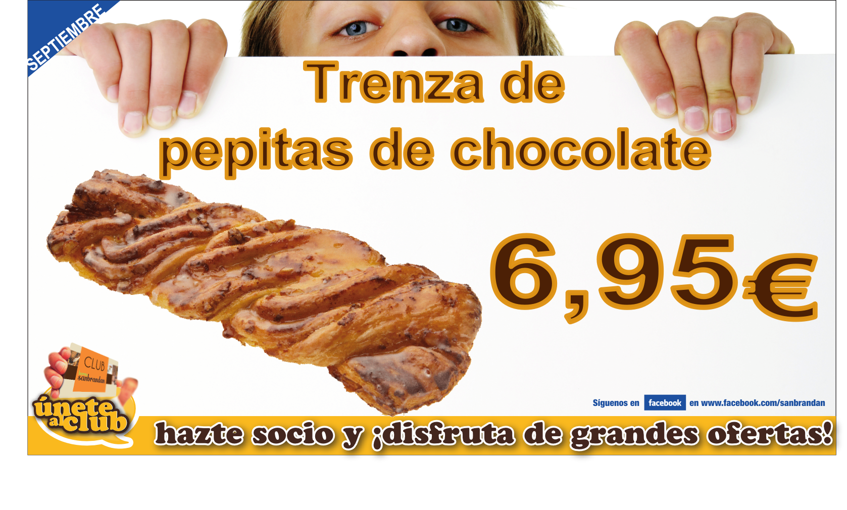 Trenza de pepitas de chocolate 6,95 €